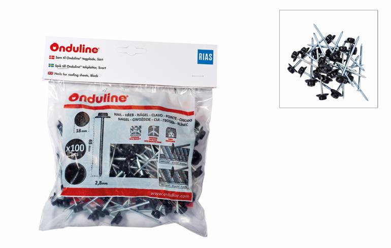 Onduline® Bitumen bølgeplader profil 95/38. Sort